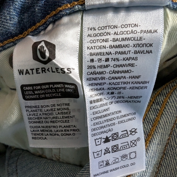 NWT Levis 501 Original Transitional Straight Leg Destructed Selvedge Jeans 32x31 - Picture 16 of 16